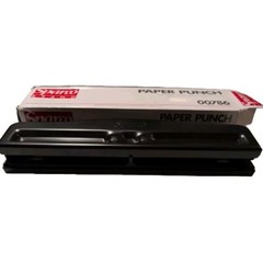 Sparco Full-Size Adjustable 3-Hole Paper Punch with Centering Gauge, #00786