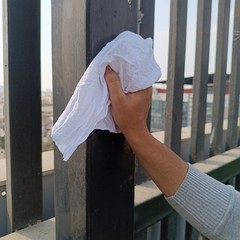 Recycled White Knit Cotton Cleaning Rags 50 lbs. Box Multipurpose Wiping Cloths
