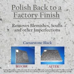 Steve’s Polishing, Quartz Restoration System, Polish to Factory Finish…