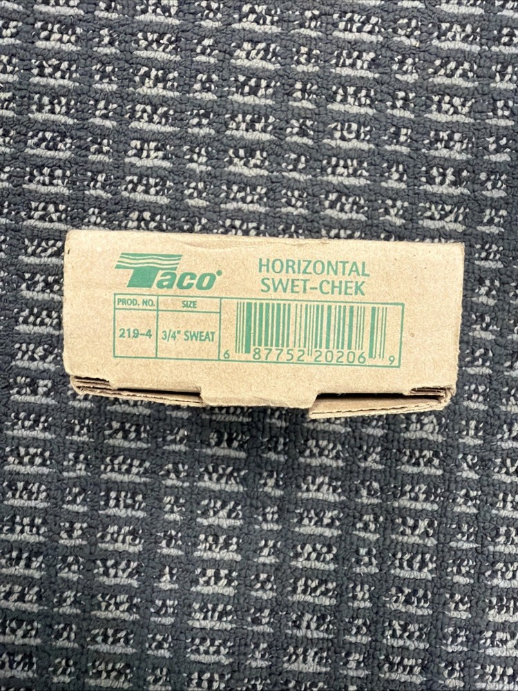 TACO 219-4 Bronze Horizontal Sweat-Chek valve check 3/4″