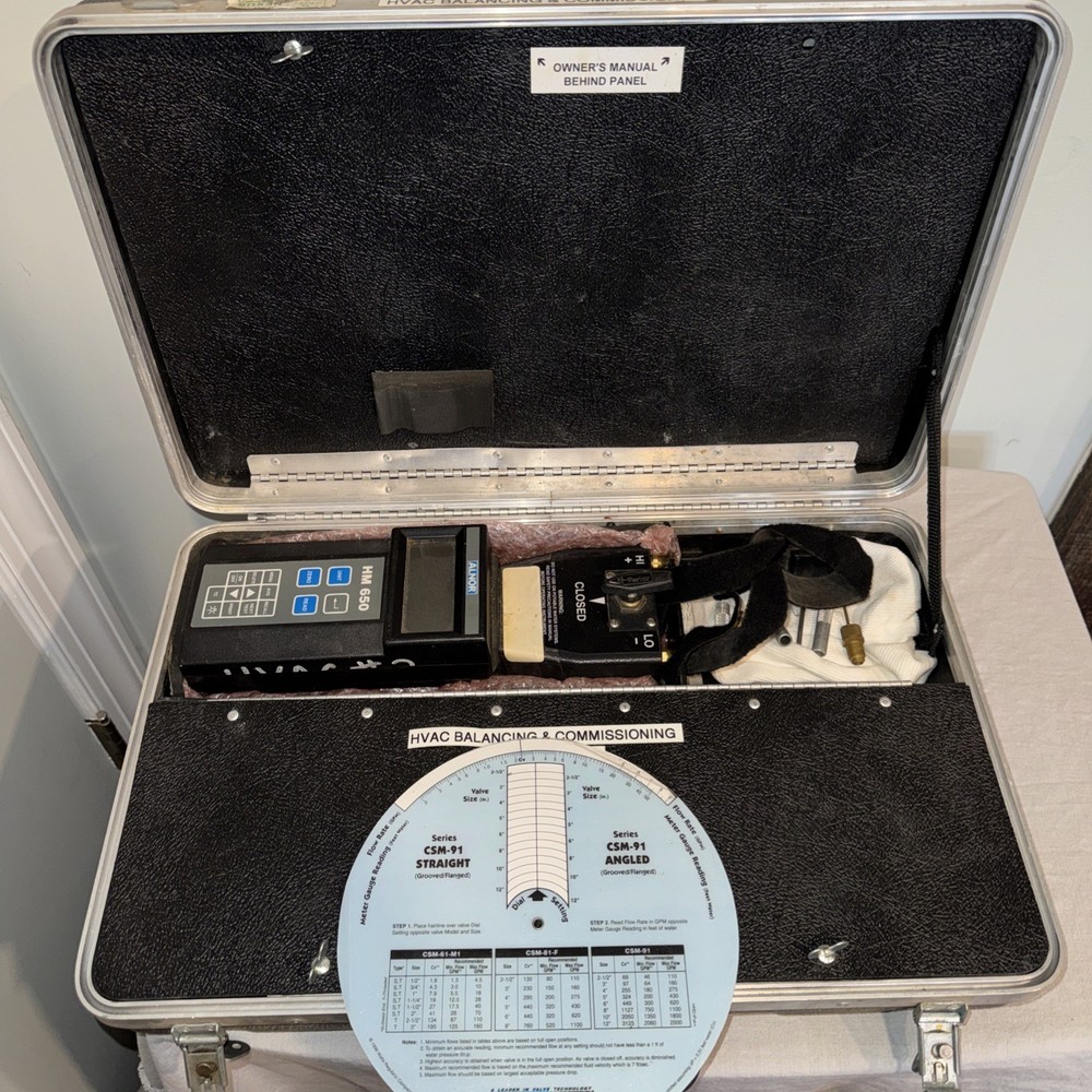 TSI Alnor HM650 Hydronic Manometer Tested turns on. Discontinued
