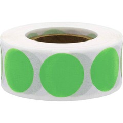 Circle Dot Stickers | 0.75″ Inch Round | 500 Pack | Pick One Color
