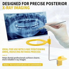 5PCS Dental X-Ray Aiming Ring Kit for Posterior Yellow, Fully Autoclavable