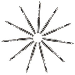 6 Pcs 32mm Dental Endodontic Reamers Drills of Screw Post Stainless Steel #1-#6