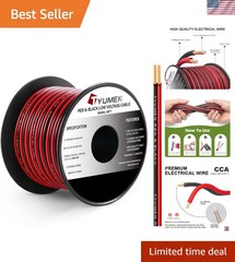 40FT Red & Black LED Extension Wire – Ideal for Home & Commercial Use