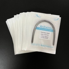 Dental Orthodontic Stainless Steel Round/Rectangular Arcos Arch Wires Natural