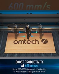 OMTech 100W 20×28 CO2 Laser Engraver Cutter Marker with CW-5200 Water Chiller