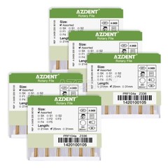 5 Packs Dental Rotary Heat Activated Canal Root Files Needles 25mm Engine Use