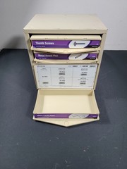 Hillman Hardware Storage Cabinet 5 Drawer Bins Steel Organizer Lego, Parts etc..