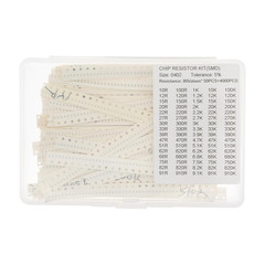 80 Values X 50 Pieces, Total 4000 Pieces, 0402 5% SMD Surface Mount Thick Film C