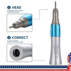 USA ASkeadnt Dental Slow Speed Straight Handpiece Nosecone Low Speed E-type