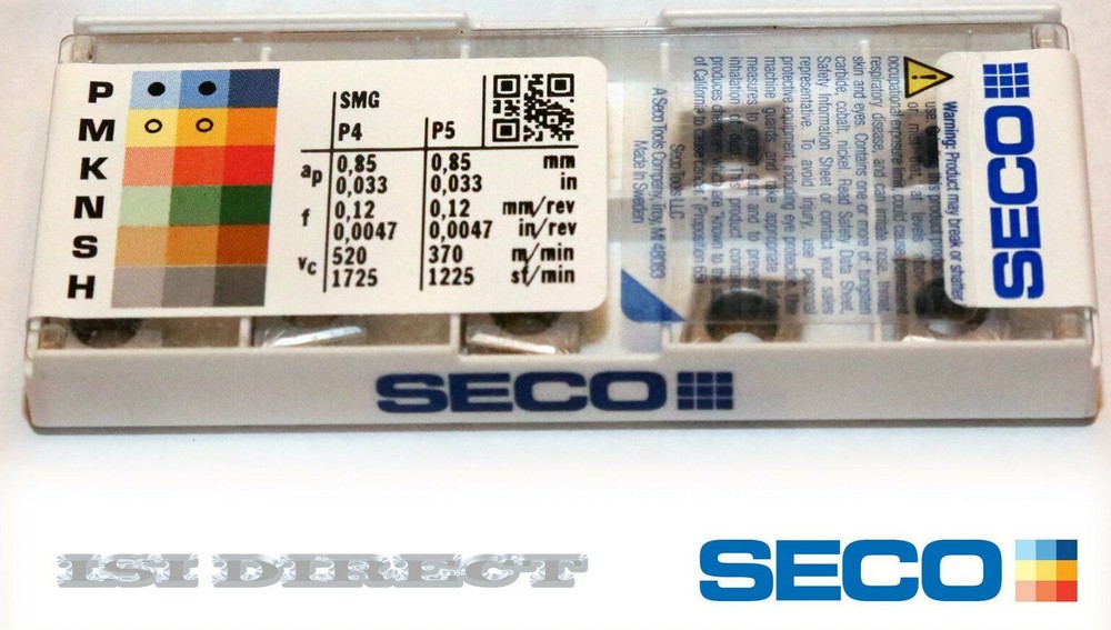 CCMT 32.51 MF2 TP2501 SECO ** 10 INSERTS * * FACTORY PACK ***