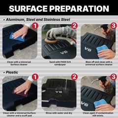 LAUCO Trim Black Gloss Automotive Spray Paint – 13 oz Aerosol Can for Plastic,