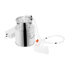 Electric Cow Milking Machine Milking Equipment 15L Stainless Steel Bucket