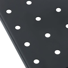 4 Pack 12″x12″ Heavy Duty Black Metal Pegboard Panels Pegboard Wall Organizer