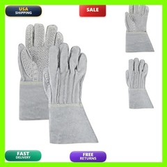 Magid 4010Glg-Xl Split Leather High Heat Glove Stapled Palm X-Large Gray