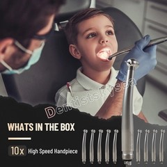 10 Packs NSK Style Dental High Speed Handpiece Push Button 4Hole Air Turbine USA
