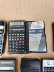 Lot Of 6 Calculators Vintage Retro