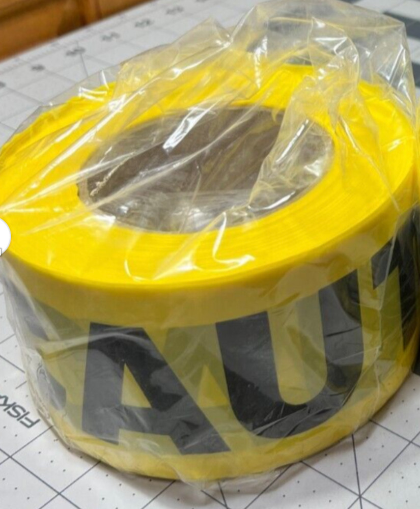 1 Roll C.H. Hanson 3″ x 500ft CAUTION Barrier Tape CT25M3500