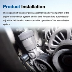1 Pcs Engine Belt Tensioner Pulley Assembly Fit for Mazda 3 2004-2018 for Maz…