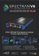 Aaronia SPECTRAN V6 PLUS 250XA-6 USB 6GHz Spectrum Analyzer 80MHz RTBW In Stock