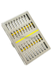 DENTAL SURGICAL AUTOCLAVE STERILIZATION CASSETTES RACKS BOX FOR 10 INSTRUMENTS