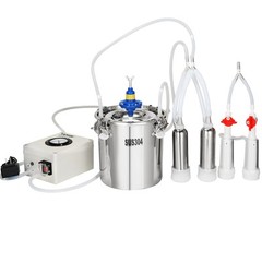 VEVOR Goat Milking Machine Goat Milker 6 L 304 Stainless Steel Bucket for Cows
