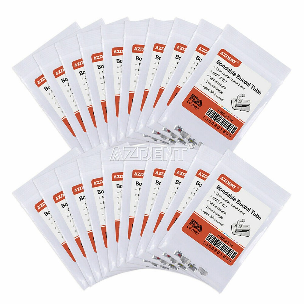 Dental Tubos Bucales Adheribles De Ortodoncia 1er/2nd Molar Roth MBT 022/018