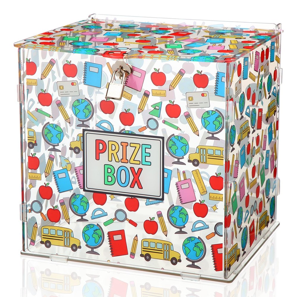Treasure Chest Box for Classroom Decorations Acrylic Prize Container…