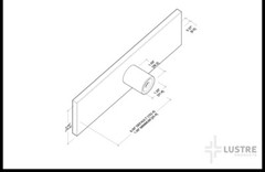 Lustre Products AHS3000s Elevator Handrail 3” Solid Flat SS #4 56” New