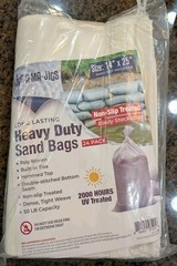 NEW! Heavy Duty Sand Bags (24 Pack) Poly Woven – 14in x 25in- Holds up to 50 lbs