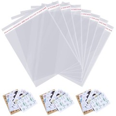 UltraOutlet 14×20 inches Large Clear Resealable Cellophane Bags for Packaging…