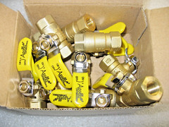 Case of 10) Apollo 1/8″ FNPT Threaded Brass Ball Valves 94-MBV-05 / 600 WOG
