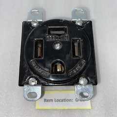 HUBBELL RECEPTACLE 60A 125/250V 3Pole 4 Wire PORCELAIN