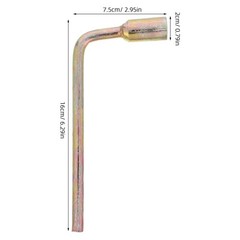 Golden Oxygen Bottle Wrench with High Compatibility and Slip Resistant Handle