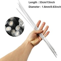 50 Pieces Flux Core Aluminum Rods Low Temperature Easy Melt Welding ‎3.2 Ounces