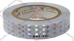 White DOT-C2 Reflective Tape Conspiciuity Safety Caution Night Trailer Truck Car