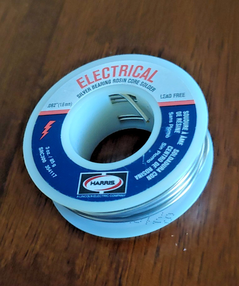 Harris SRC300 3oz Silver Bearing Rosin Core Electrical Solder – New, No Box