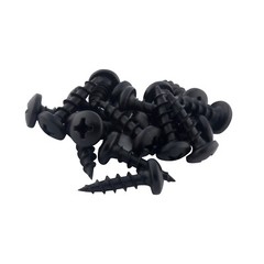 100 Pack #8 x 5/8″ Coarse Deep Thread Pan Head Screws Black Phosphate Wood MDF