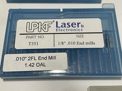 LPKF Laser & Electronics End Mills lot of 20 packs 100979 101016 101010 101007