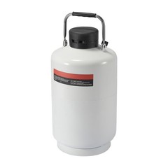 10L Aluminum LN2 Dewar with 6 Canisters, Vacuum Insulated