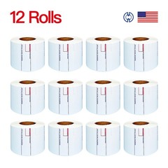 CAS LST-8020 Printing Scale Label, 58 x 60 mm, UPC/Ingredients x 12 Rolls Box