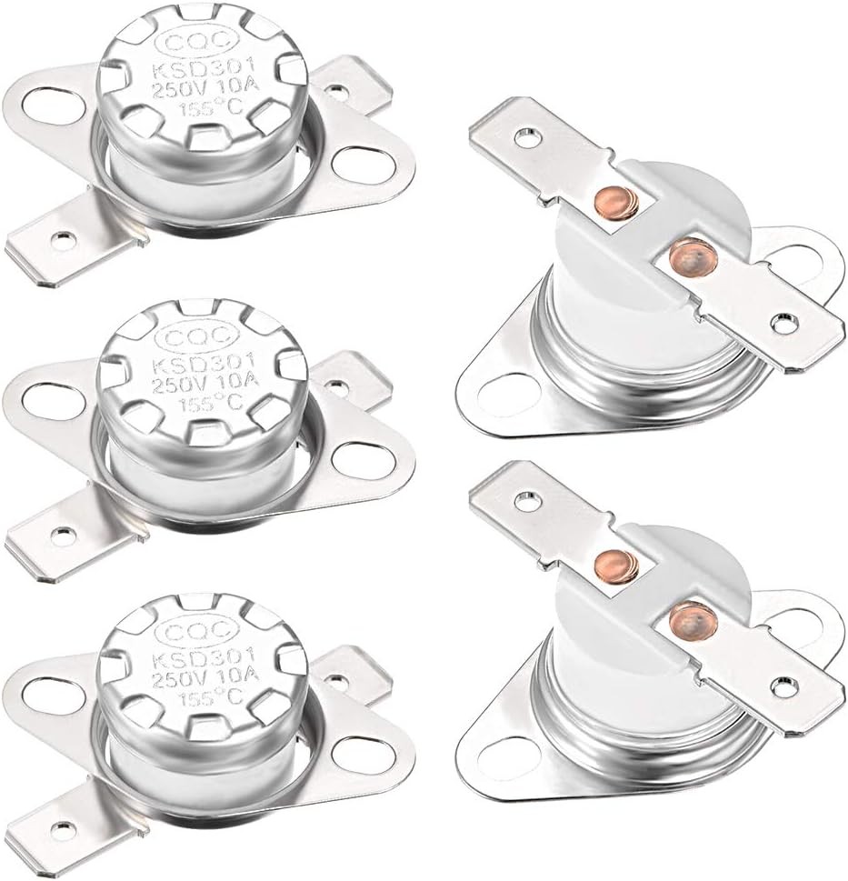 KSD301 Thermostat 155°C 311°F Normal Closed N.C Adjust Snap Disc Temperature