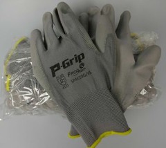 LOT OF 144 Pairs LIBERTY P-GRIP WORK GLOVES GREY PU POLYURETHANE PALM SP4639G