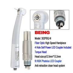 BEING High Speed Handpiece Turbine Dental Fiber Optic NSK Phatelus LED Coupler