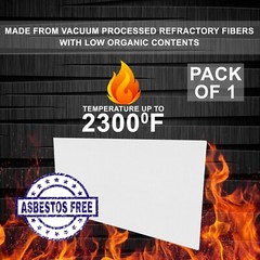 Ceramic Fiber Insulation Board – 2300F (0.47″ X 11″ X 12″) – Pack of 1