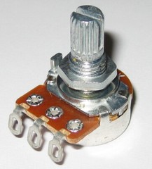 Linear ( B ) Taper 10k Ohm Potentiometer – 6mm (1/4″) Shaft – 1/8 Watt 10000 Ohm
