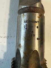 Vermont One And Three-Quarter Thread Tap