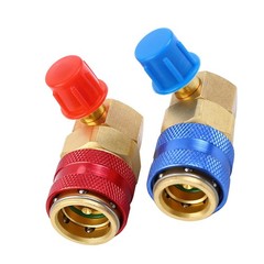 Manifold Adapter Set AC Quick Coupler 1/4″ SAE R134A High Low Side