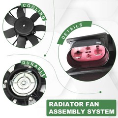 Radiator Cooling Fan Assembly for Jetta Golf Beetle 2010-2017 1K0959455DG